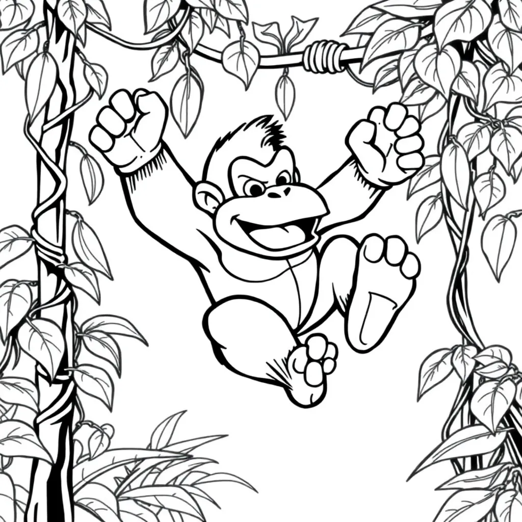 Donkey Kong coloring page
