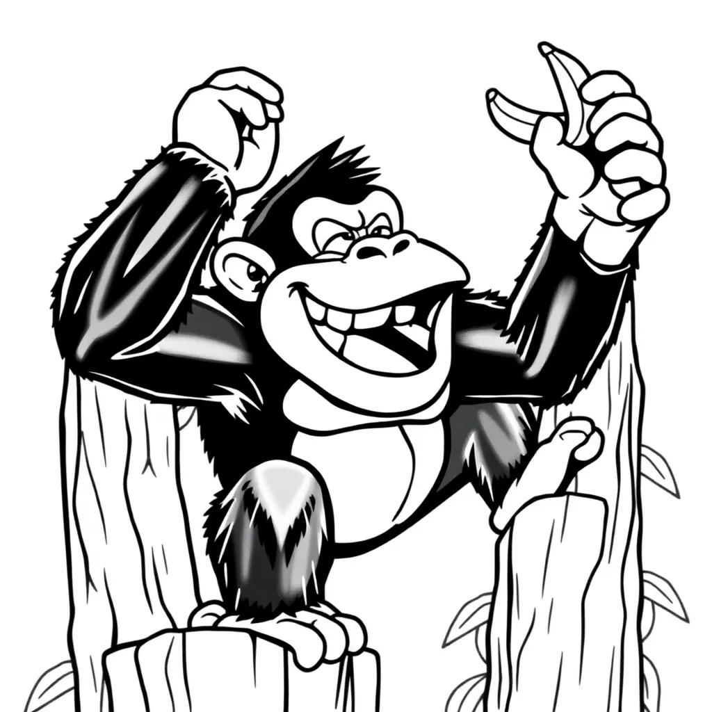 Donkey Kong coloring page