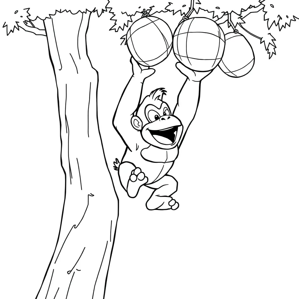 Donkey Kong coloring page