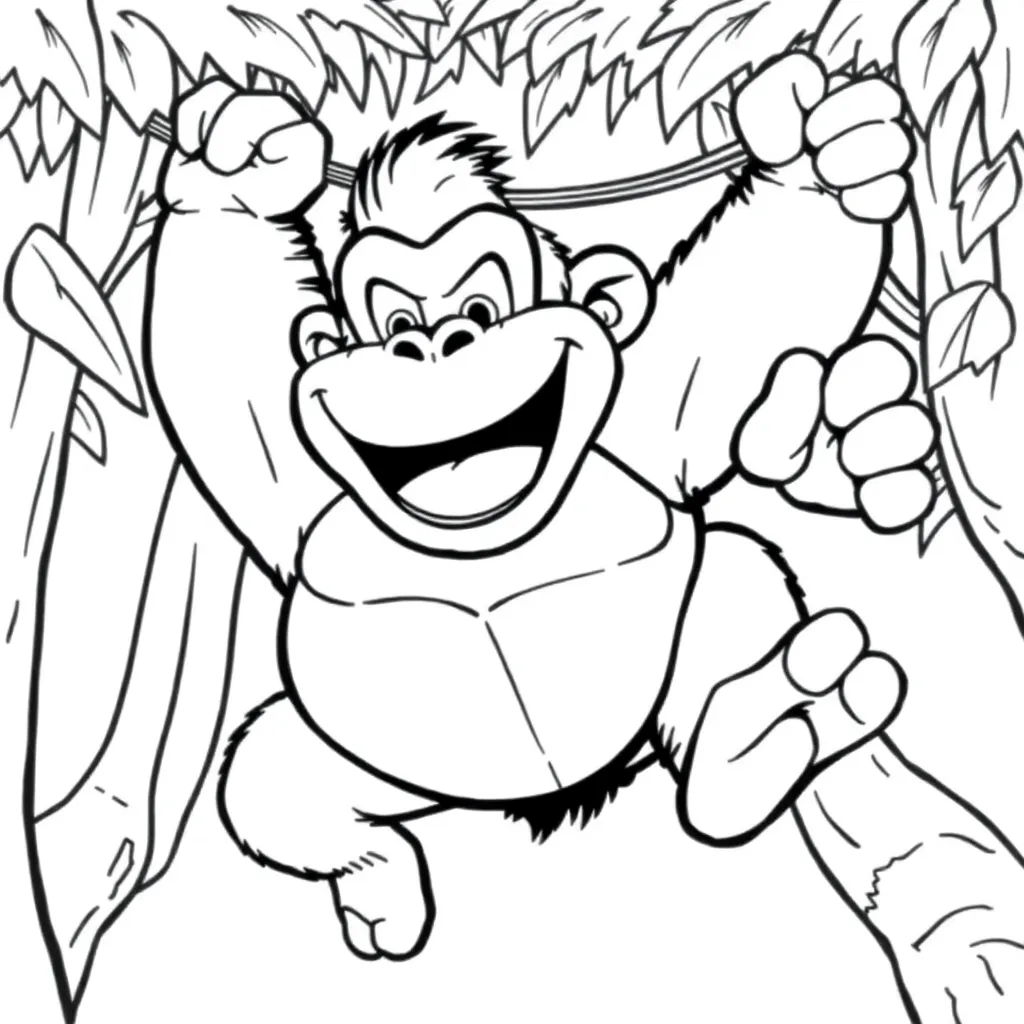 Donkey Kong coloring page