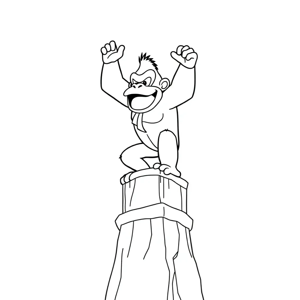 Donkey Kong coloring page