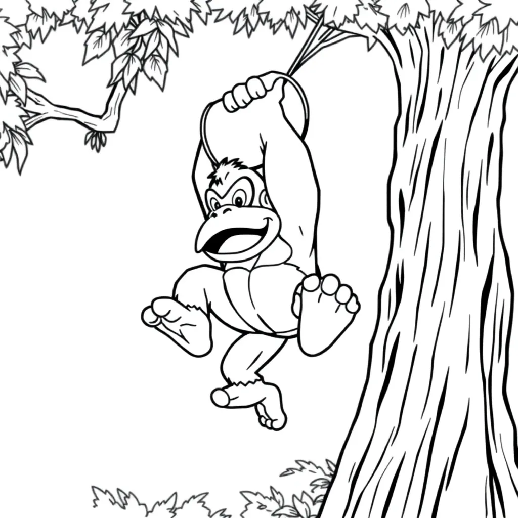 Donkey Kong coloring page