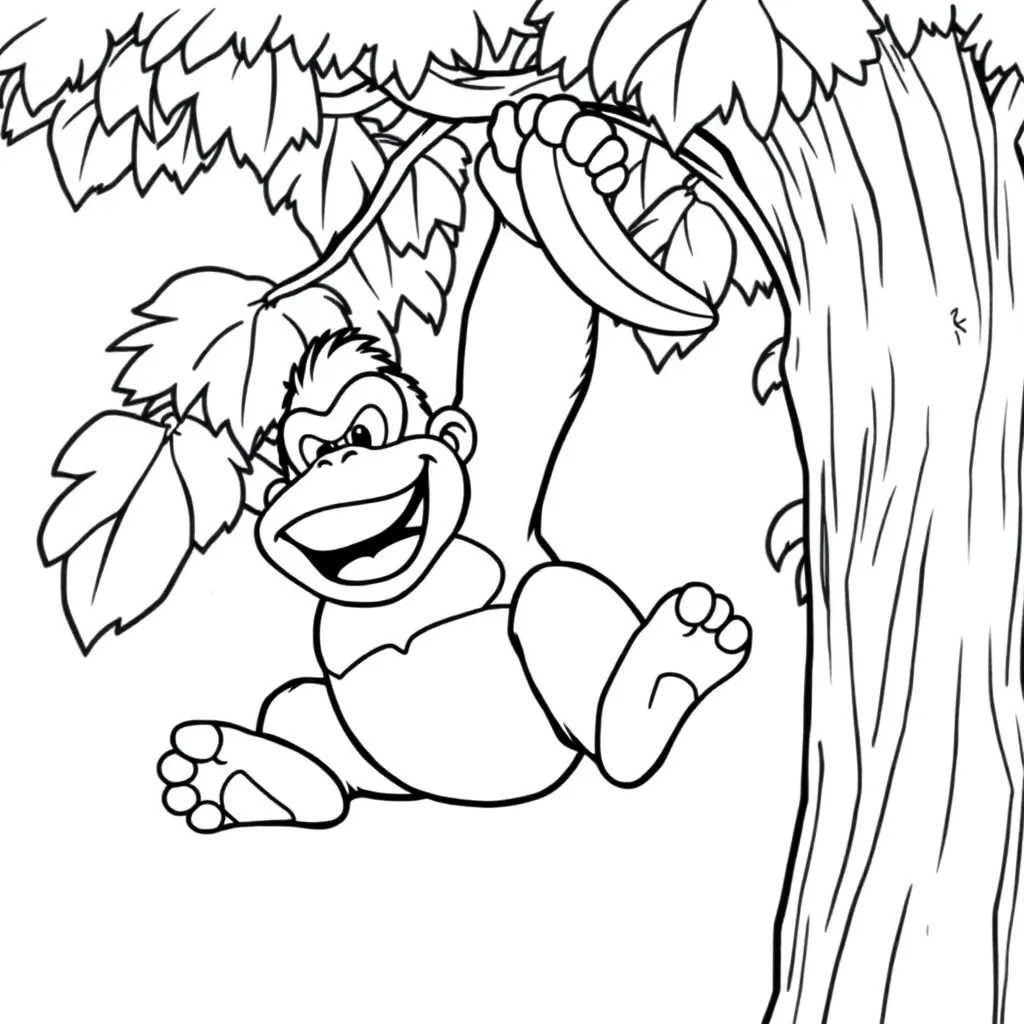 Donkey Kong coloring page