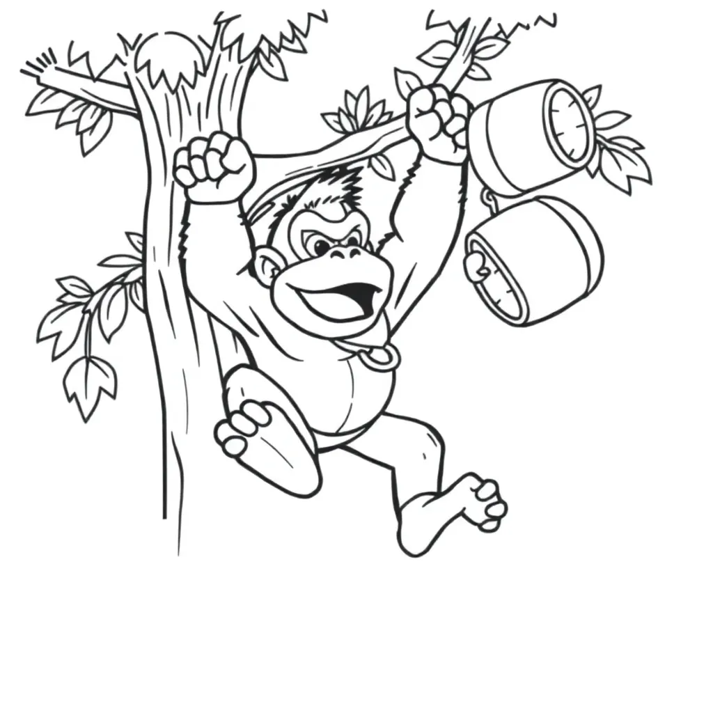 Donkey Kong coloring page