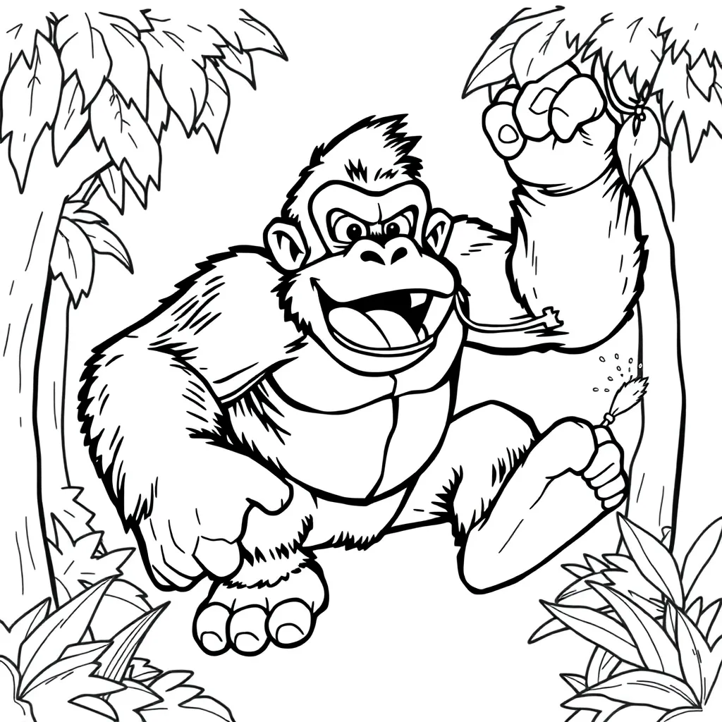 Donkey Kong coloring page