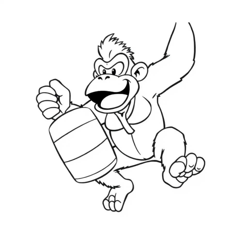 Donkey Kong coloring page