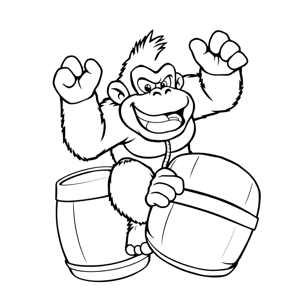 Donkey Kong coloring page
