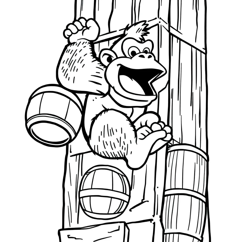 Donkey Kong coloring page