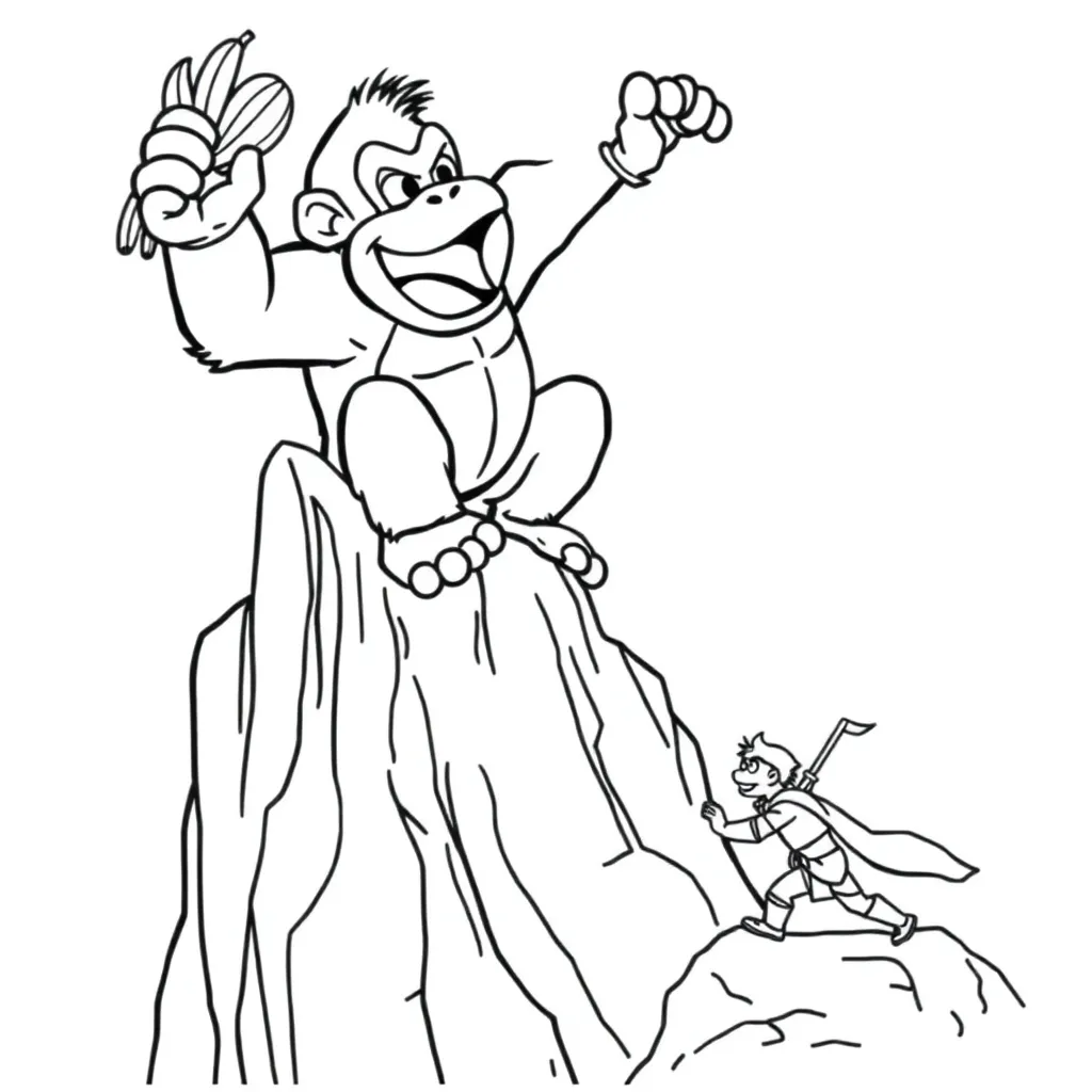 Donkey Kong coloring page