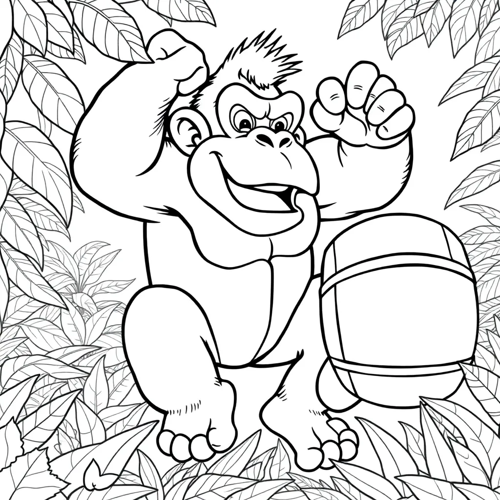 Donkey Kong coloring page