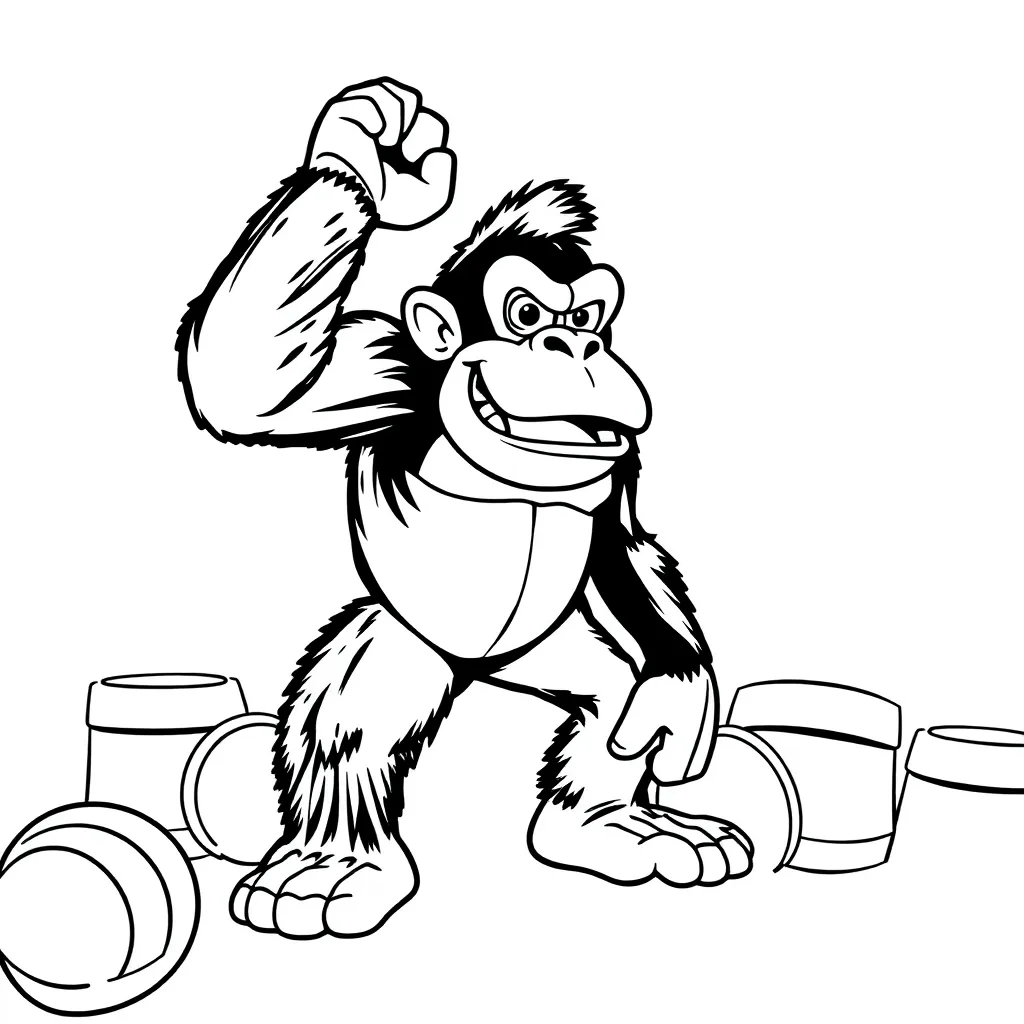 Donkey Kong coloring page