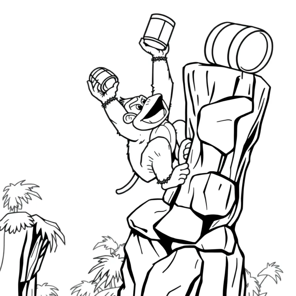 Donkey Kong coloring page