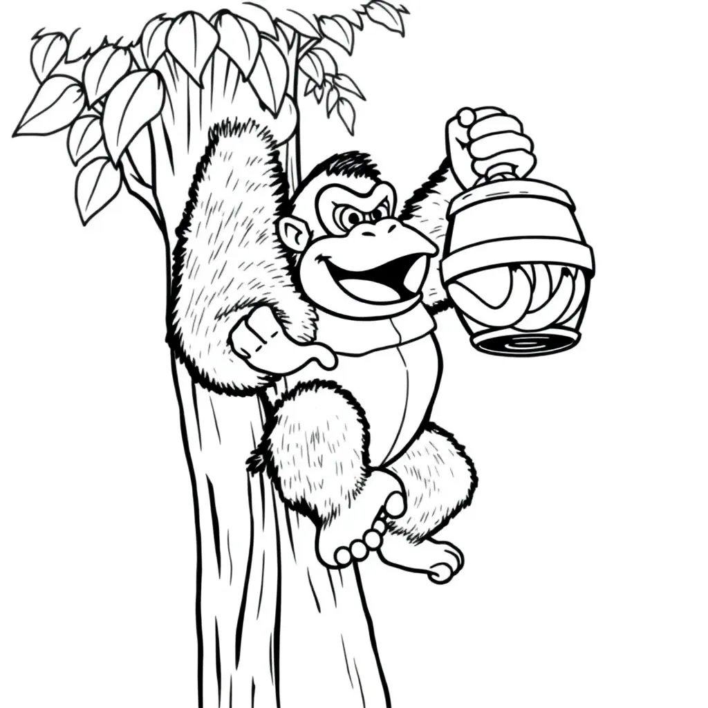 Donkey Kong coloring page