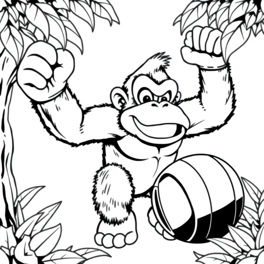 Donkey Kong coloring page