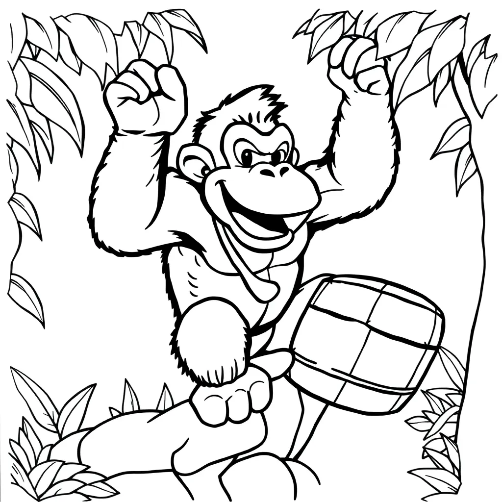Donkey Kong coloring page