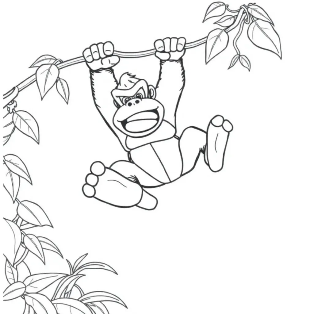 Donkey Kong coloring page
