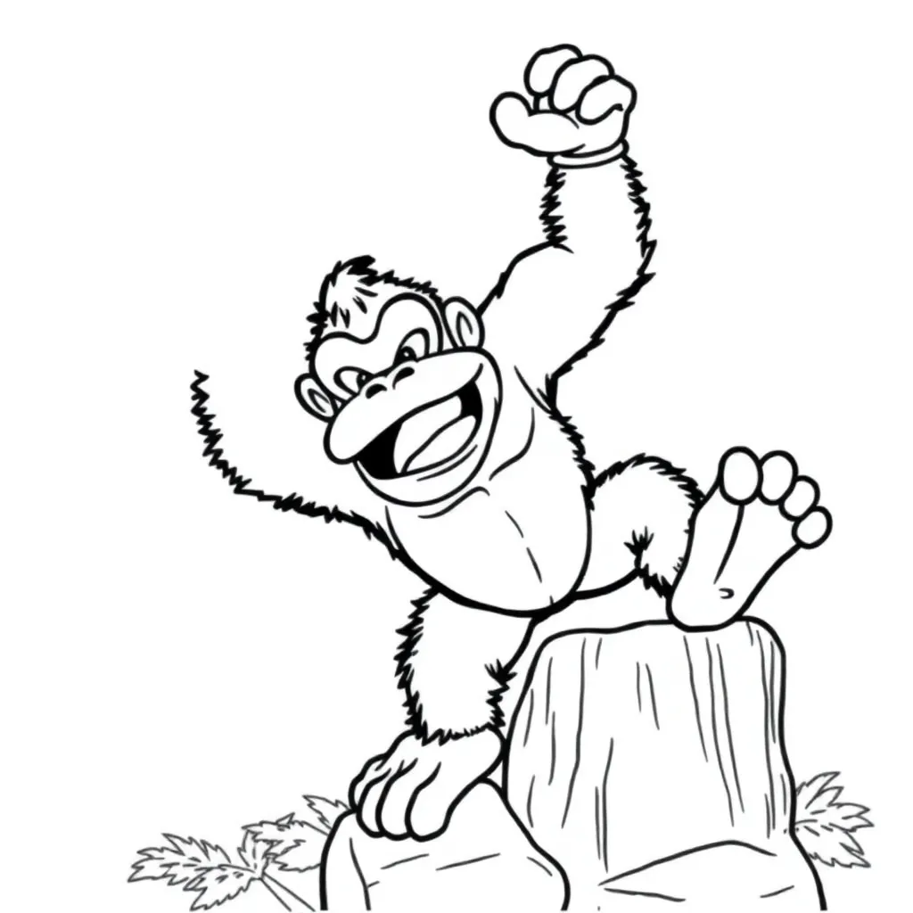 Donkey Kong coloring page