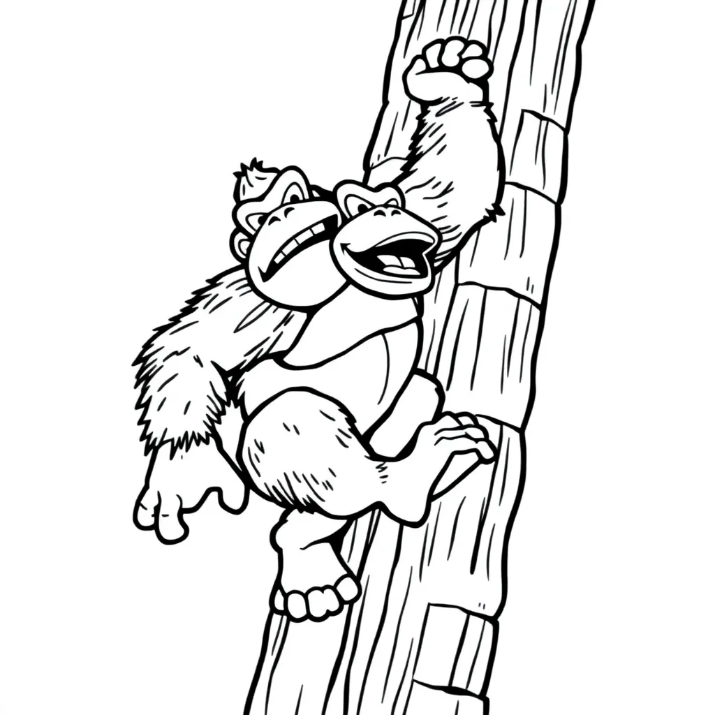 Donkey Kong coloring page