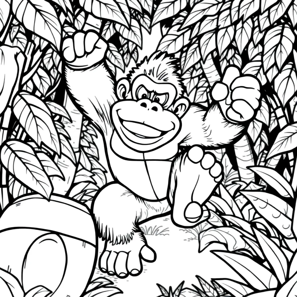 Donkey Kong coloring page