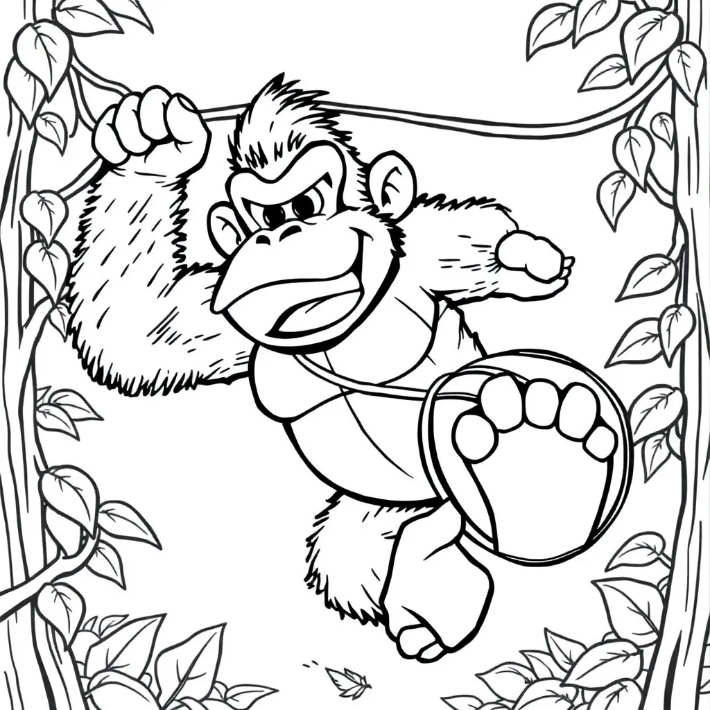 Donkey Kong coloring page