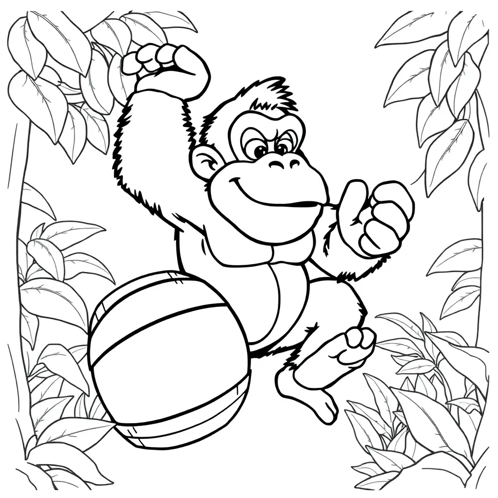Donkey Kong coloring page