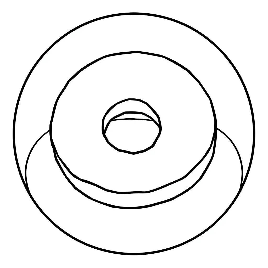 Donut coloring page