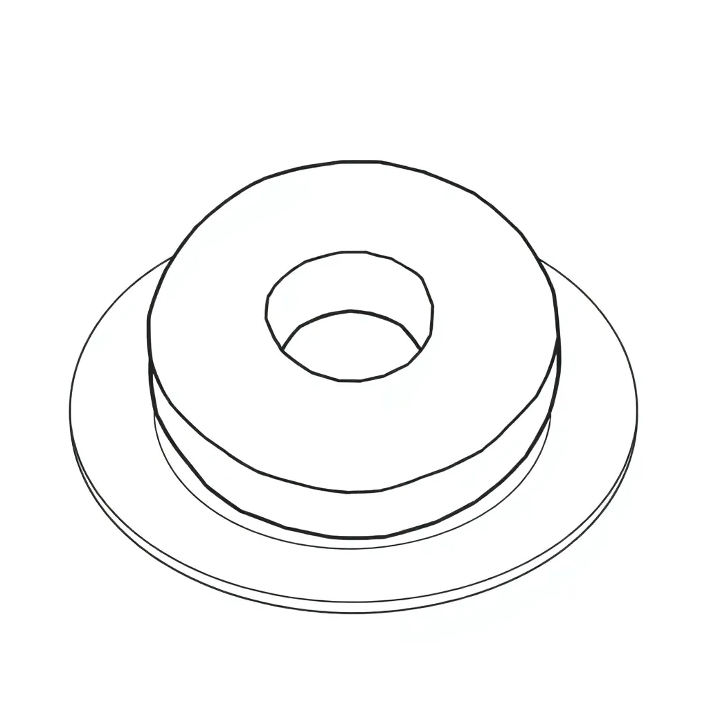 Donut coloring page