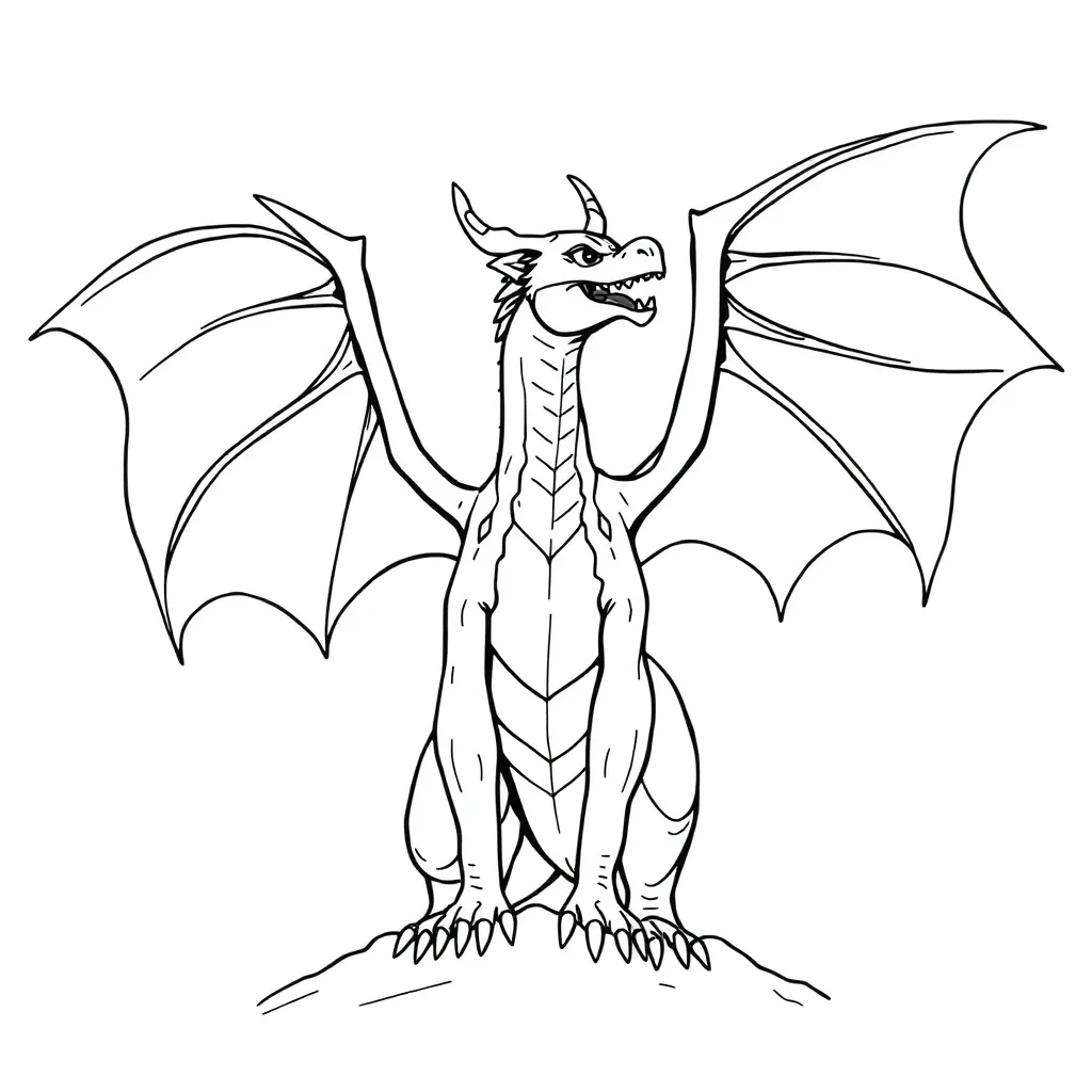 Dragon coloring page