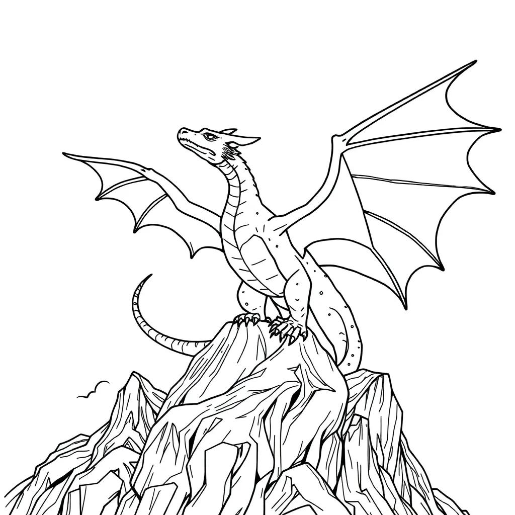 Dragon coloring page