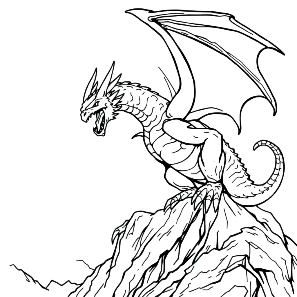 Dragon coloring page