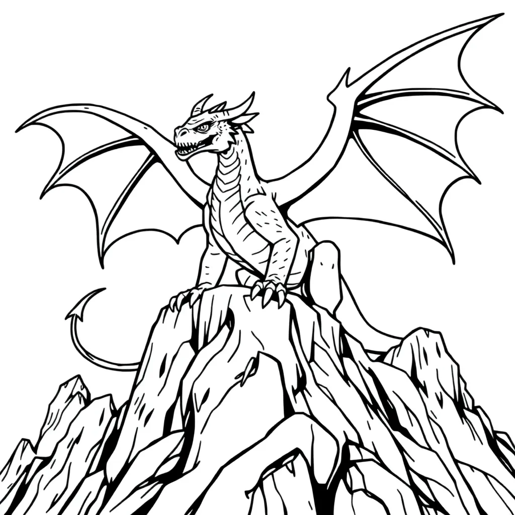 Dragon coloring page
