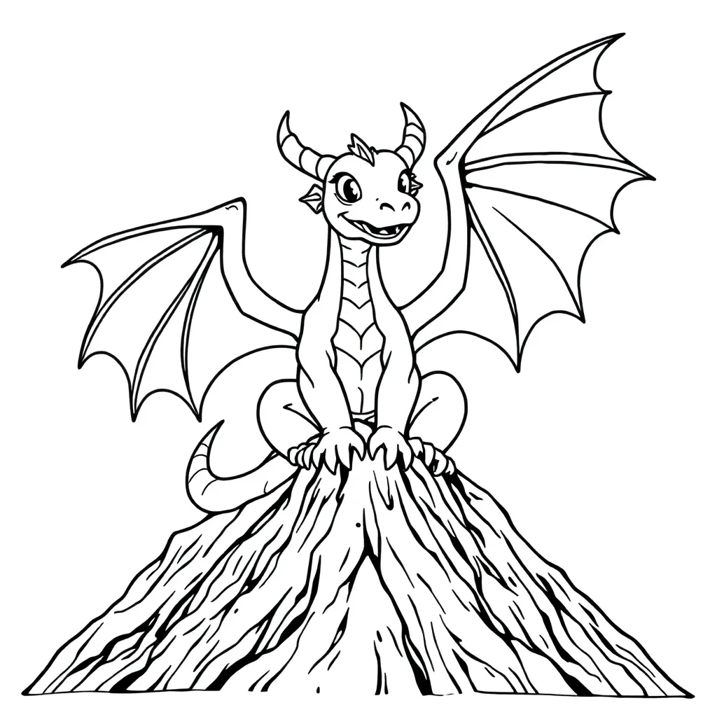 Dragon coloring page