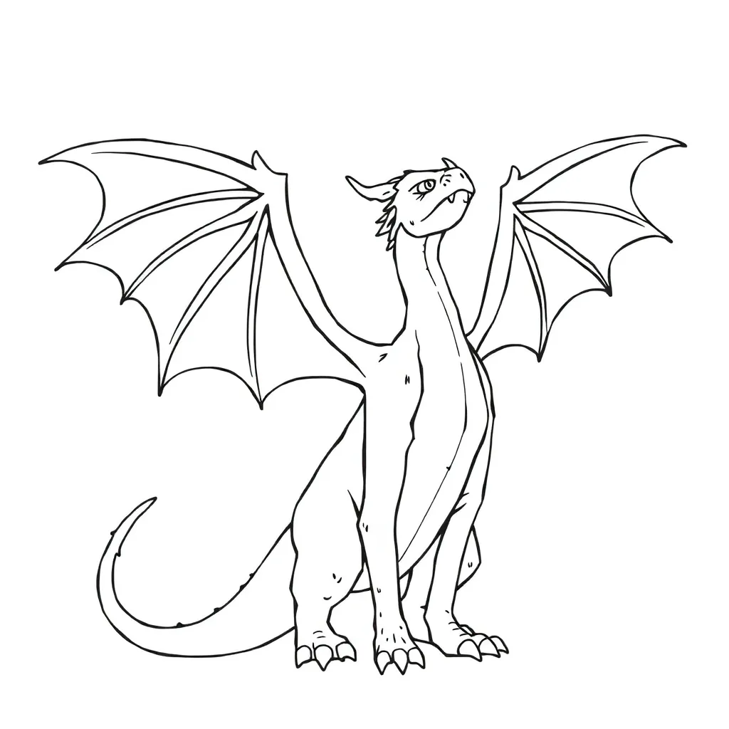 Dragon coloring page