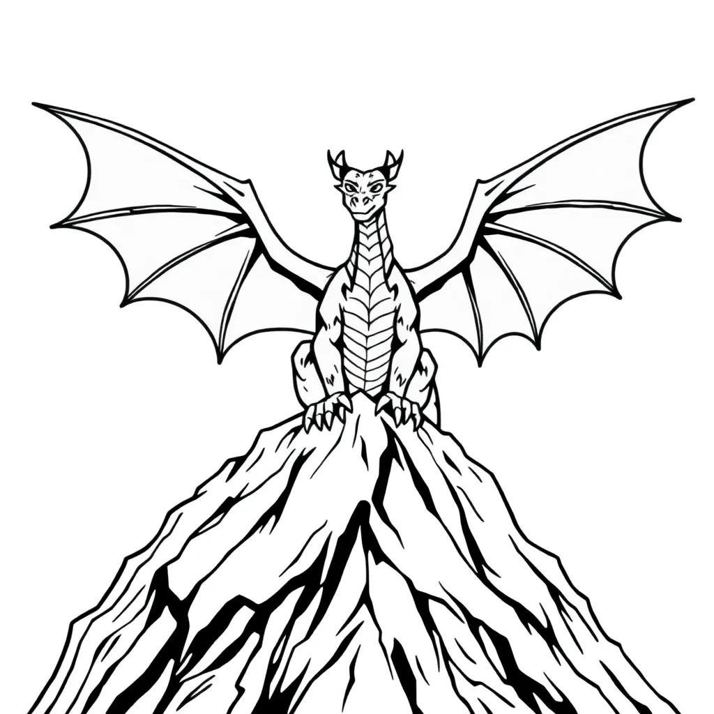 Dragon coloring page
