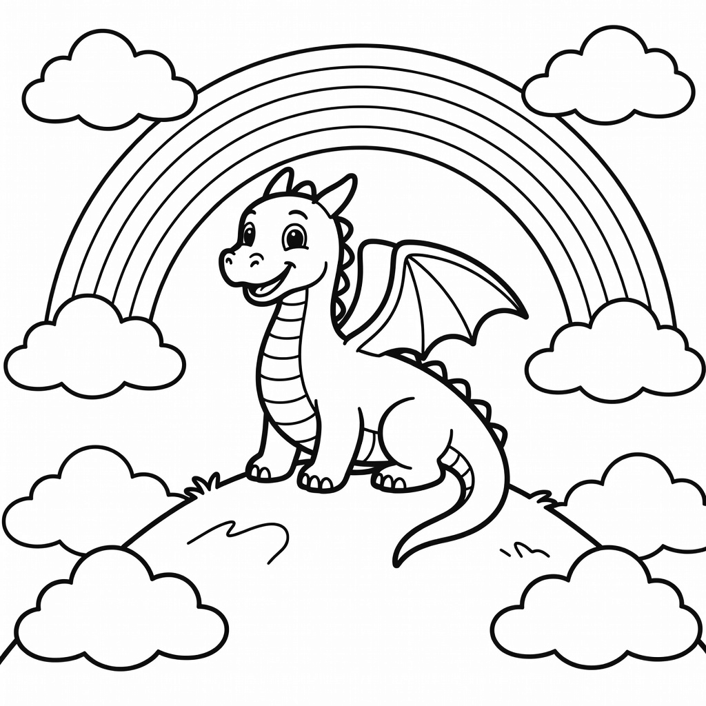 Dragon coloring page