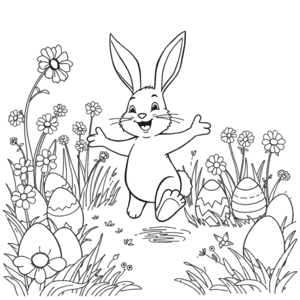 Easter coloring page