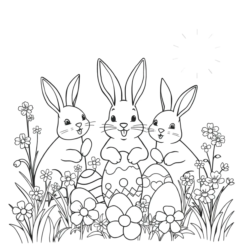 Easter coloring page