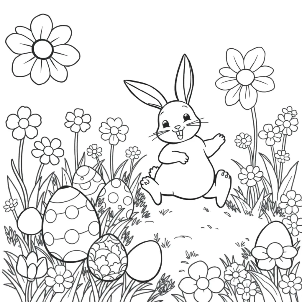 Easter coloring page
