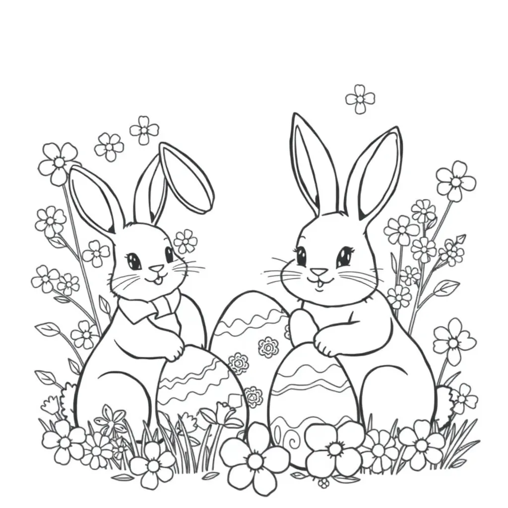 Easter coloring page