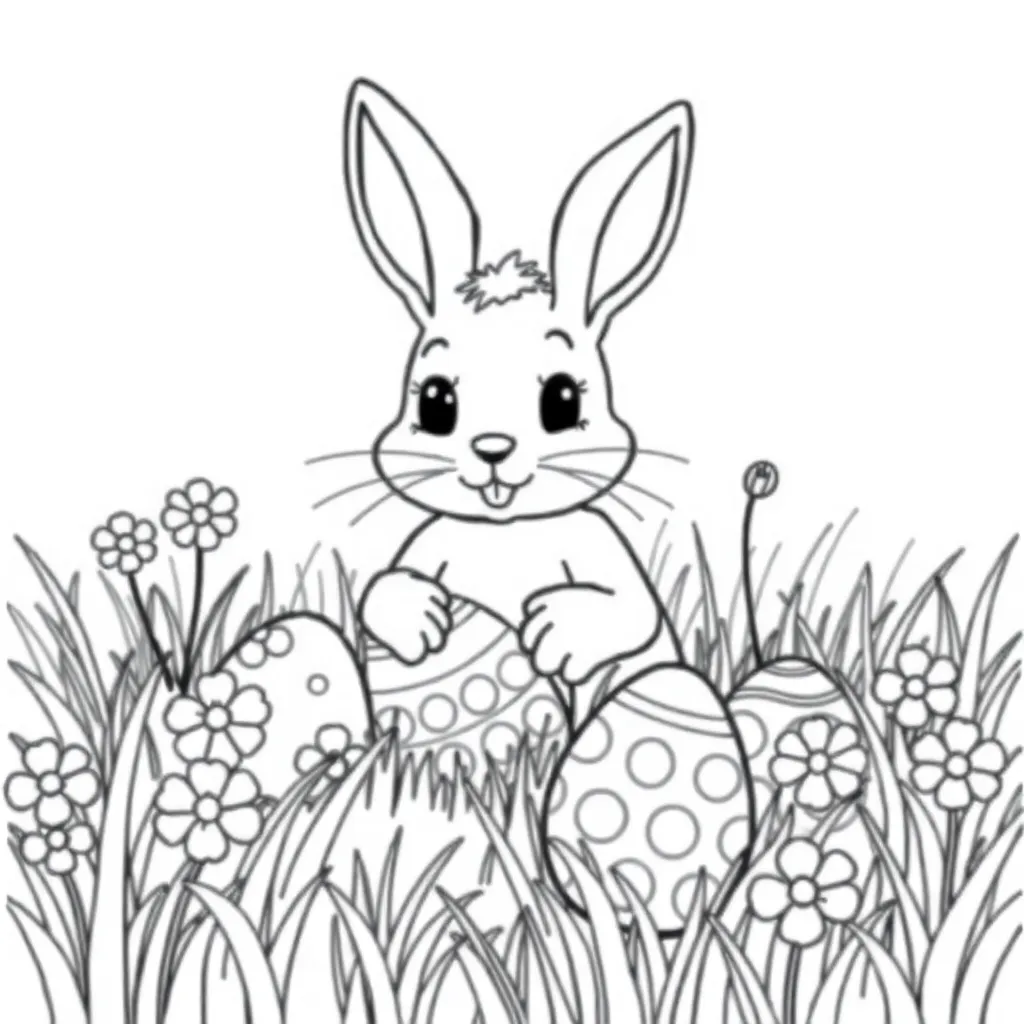 Easter coloring page