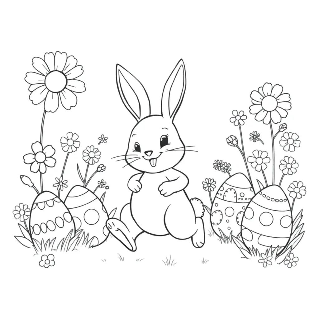 Easter coloring page