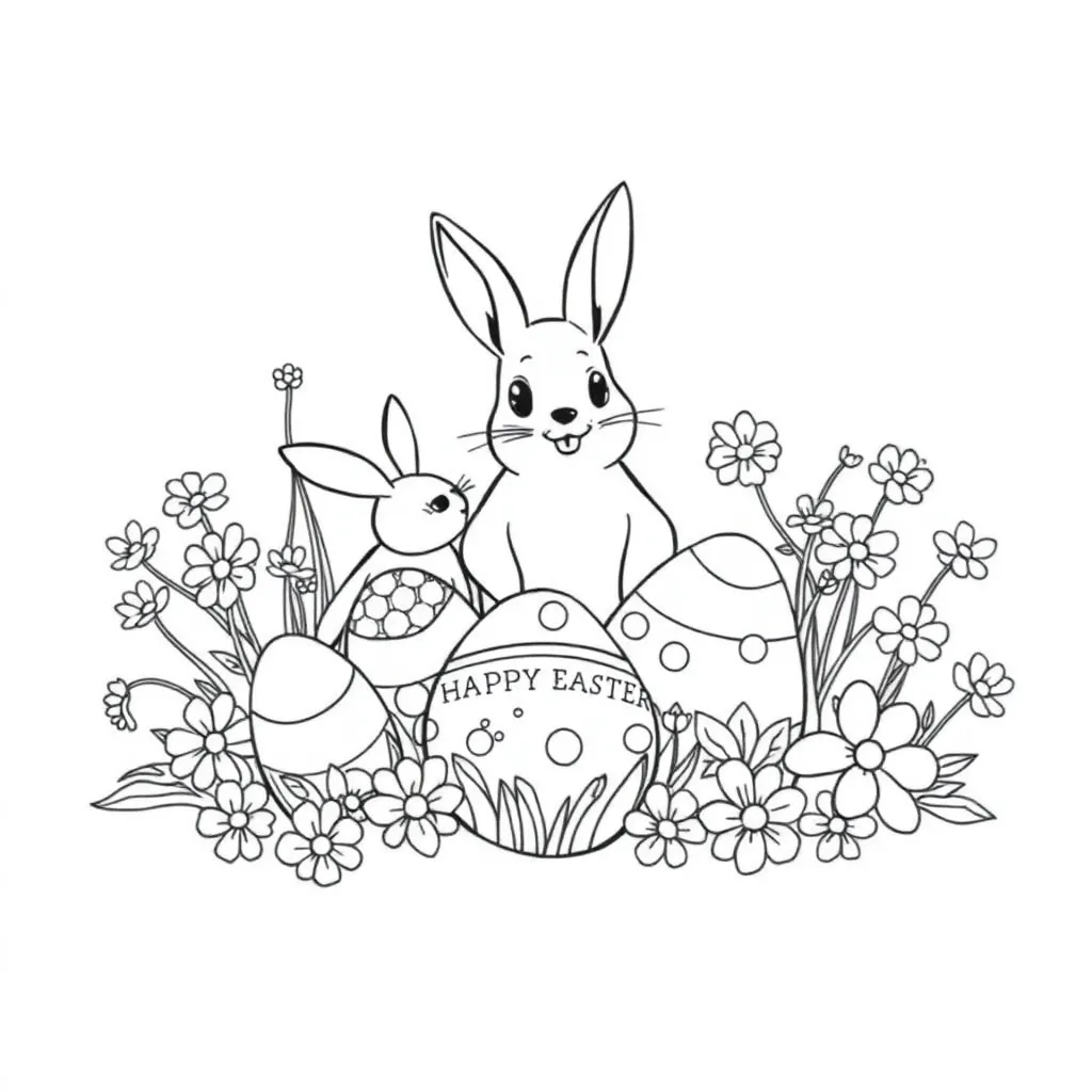 Easter coloring page