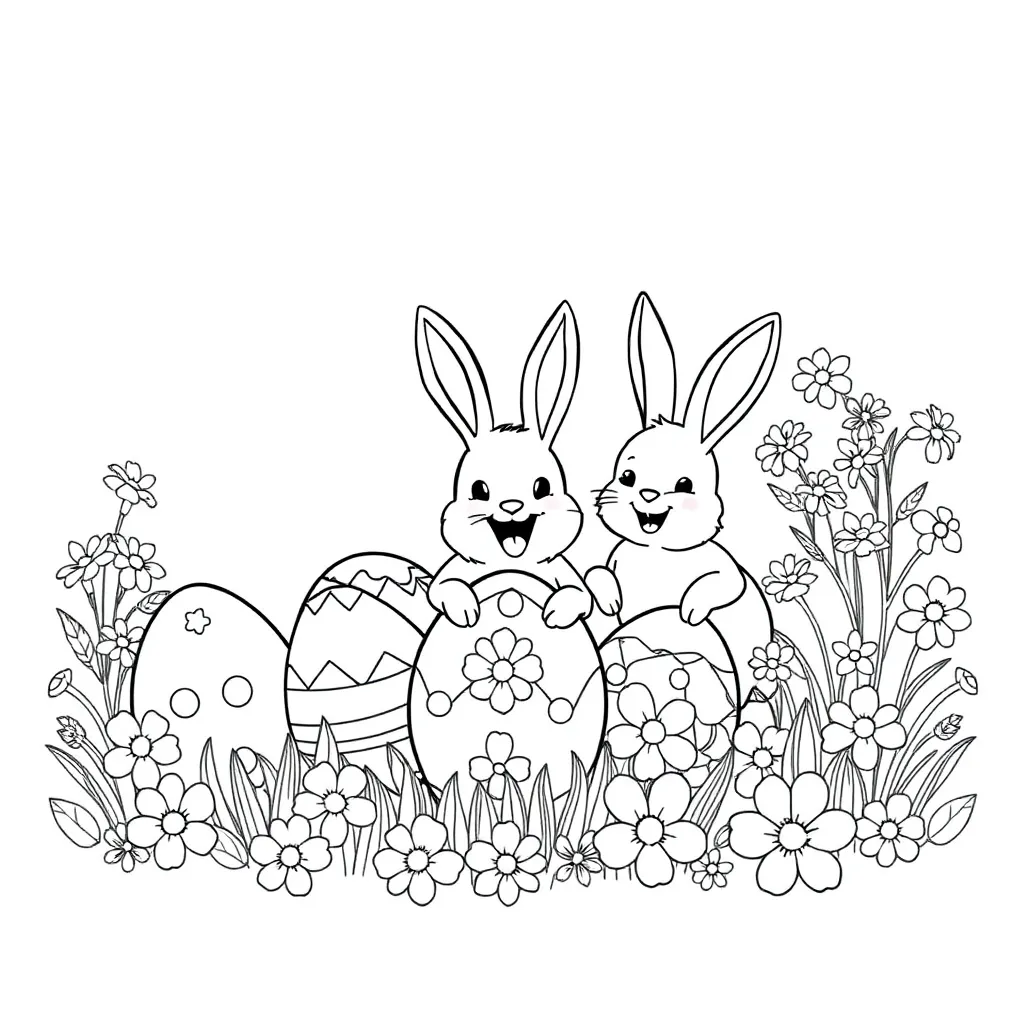 Easter coloring page