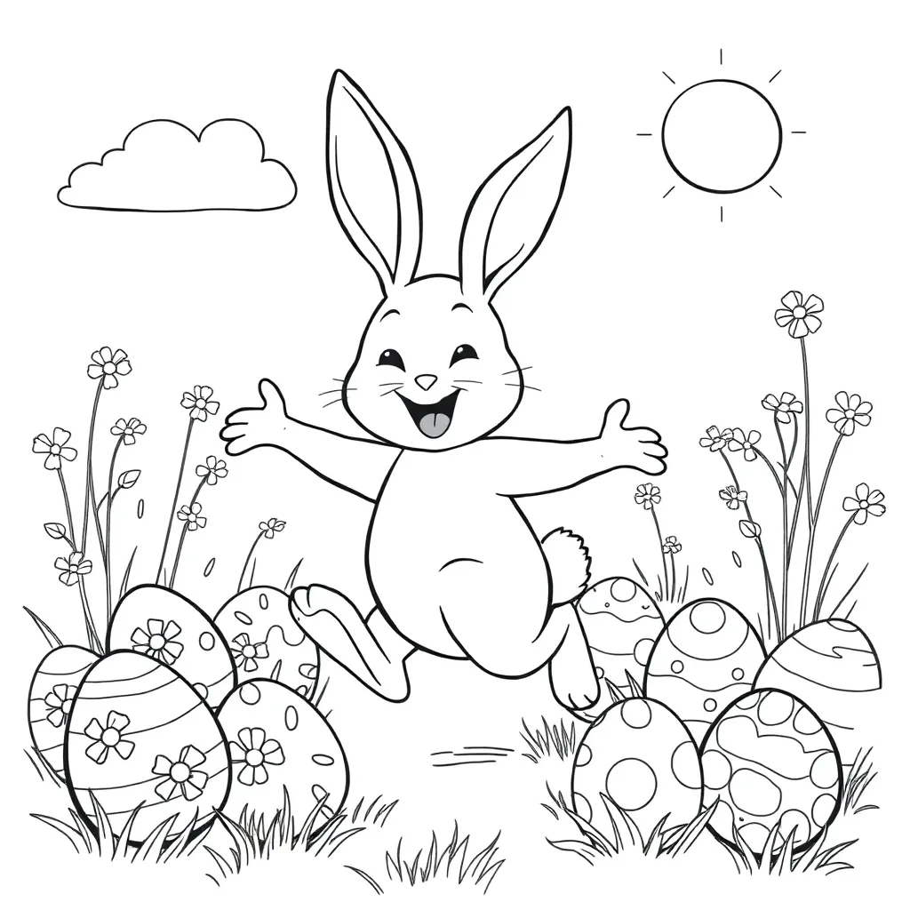 Easter coloring page