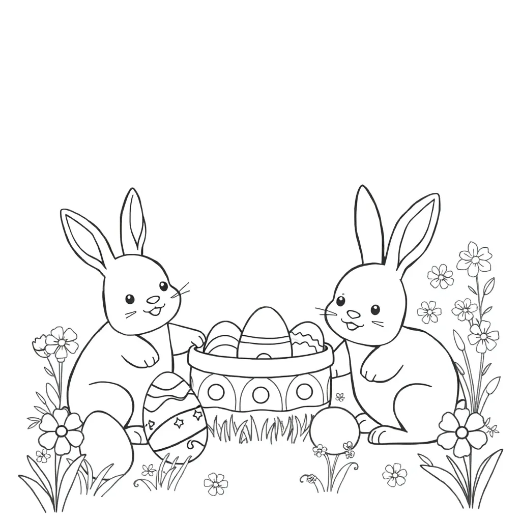 Easter coloring page