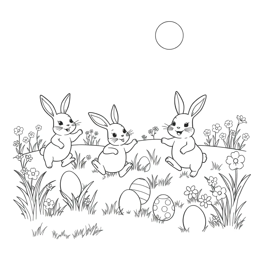 Easter coloring page