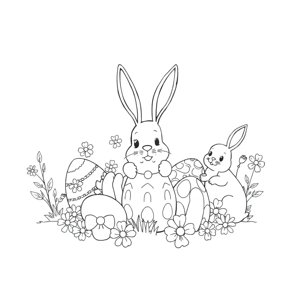 Easter coloring page