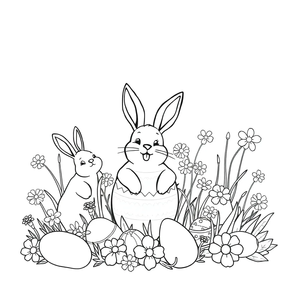 Easter coloring page
