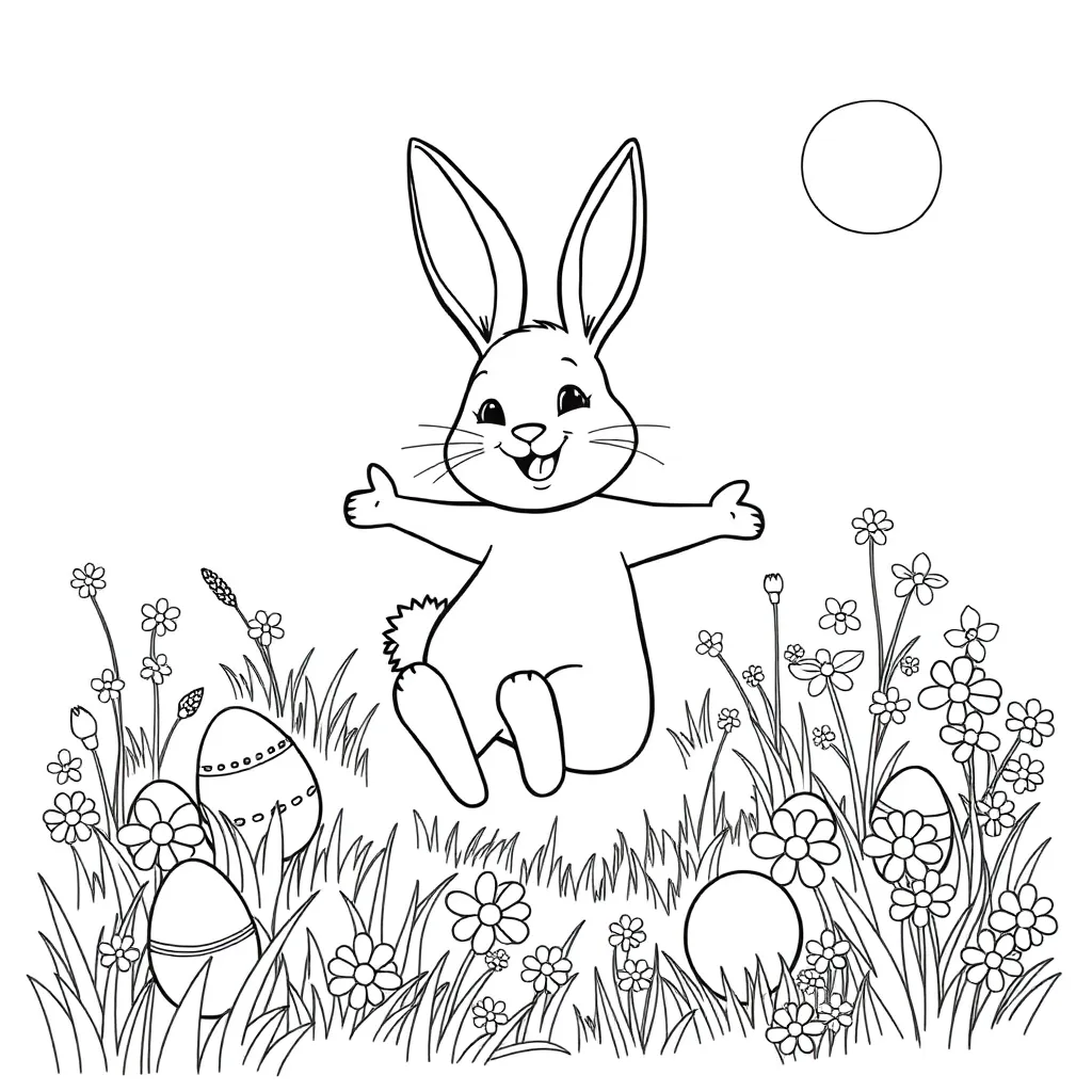 Easter coloring page