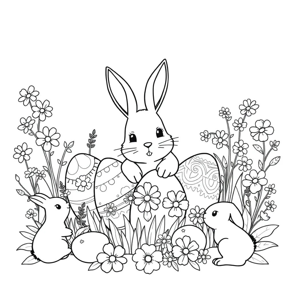 Easter coloring page